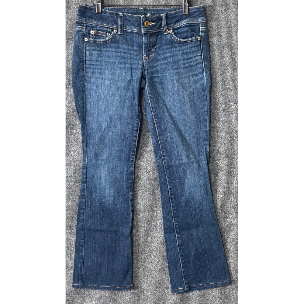 American‎ Eagle Slim Boot Stretch Jeans Blue Denim Womens 4 Regular